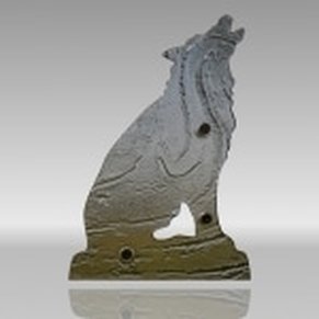 Cast Glass Shower Pull- Wolf