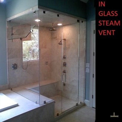 Transom Glass with In-Glass Steam vent